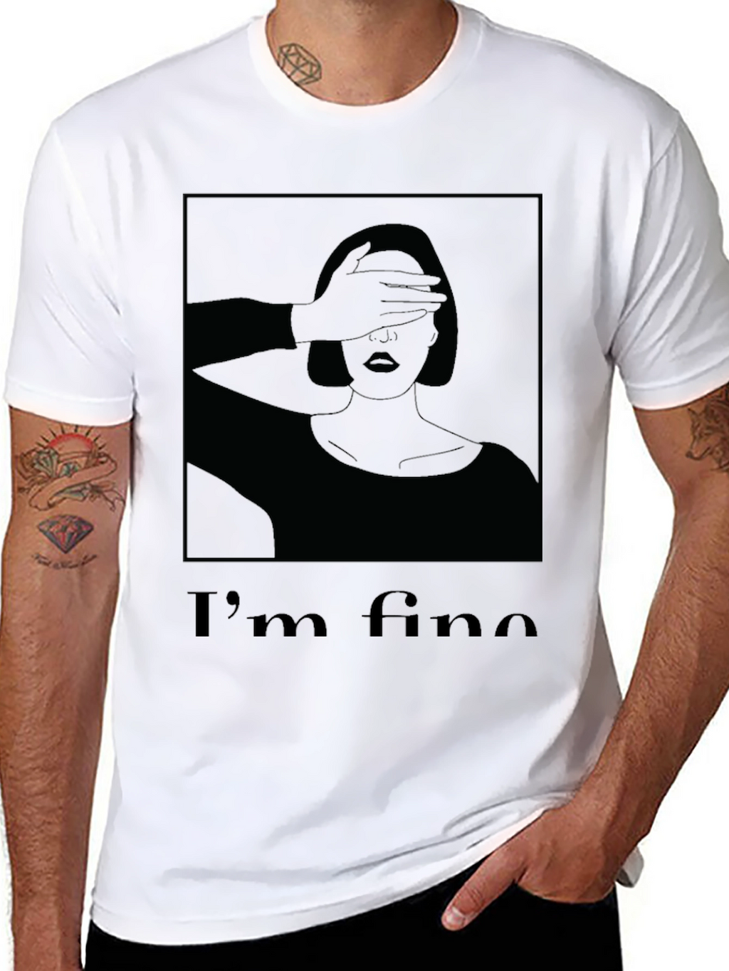 Im Fine Graphic T-Shirt - Black