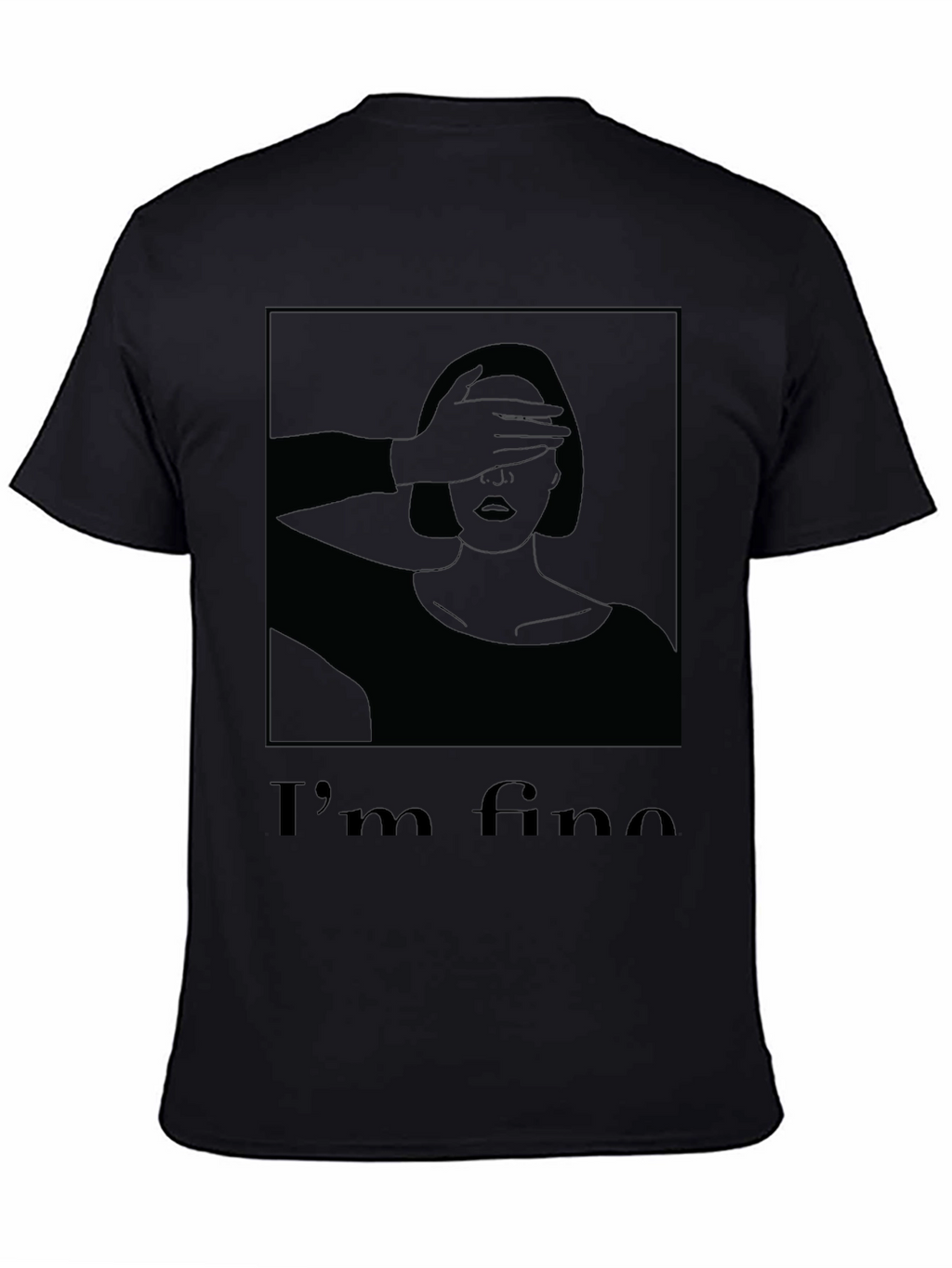 Im Fine Graphic T-Shirt - Black