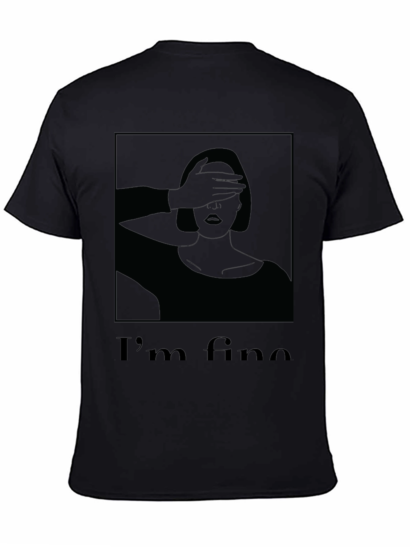 Im Fine Graphic T-Shirt - Black