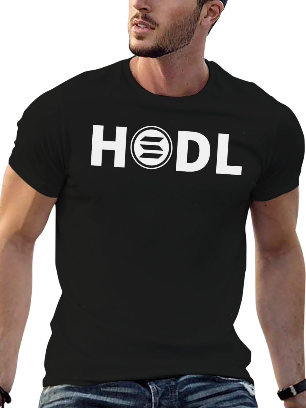 HODL Crypto T-Shirt - Solana Design
