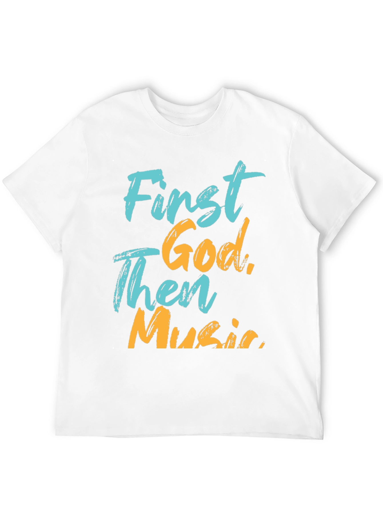 First God Then Music Graphic Tee