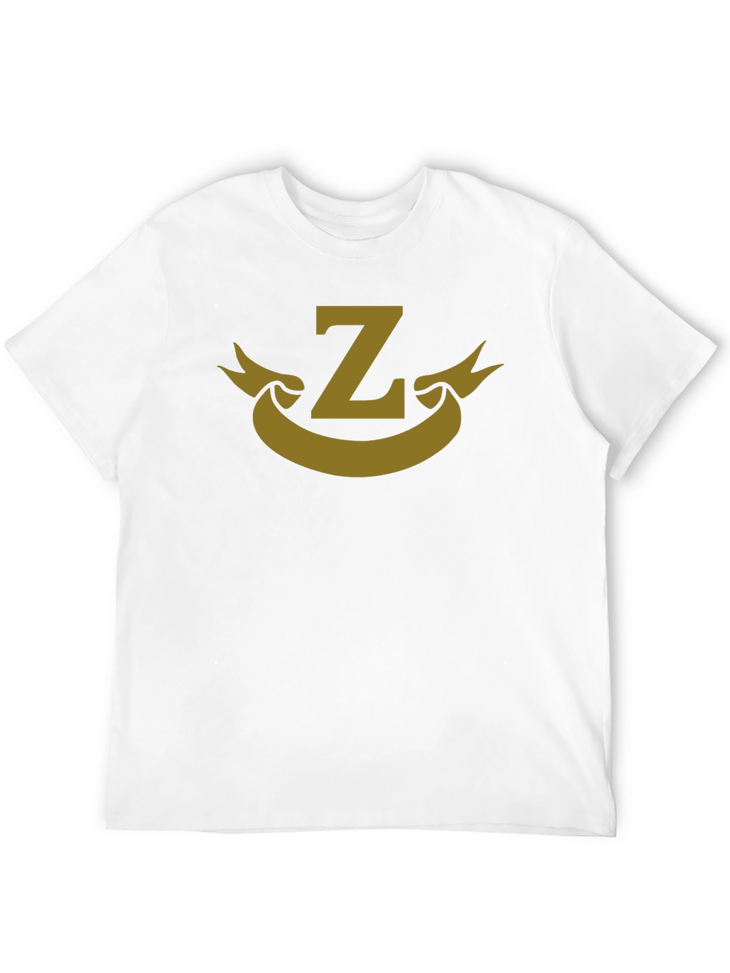 Letter Z Banner Graphic Black T-Shirt