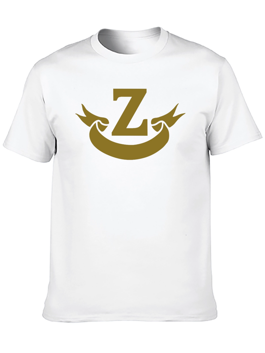 Letter Z Banner Graphic Black T-Shirt