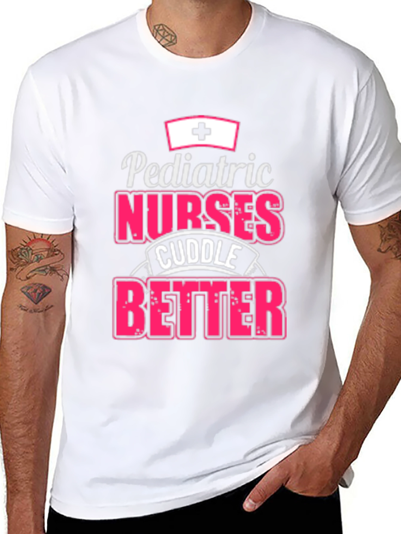 Pediatric Nurse Cuddle T-Shirt - Black