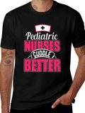 Pediatric Nurse Cuddle T-Shirt - Black