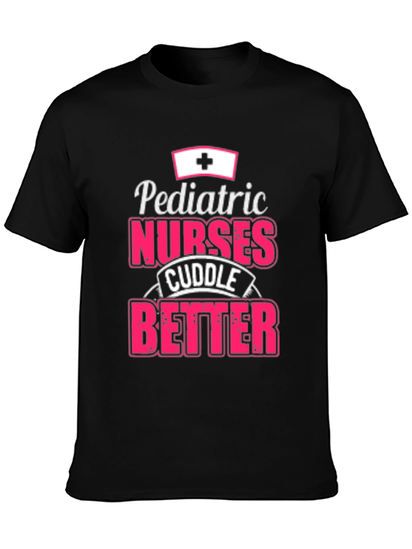 Pediatric Nurse Cuddle T-Shirt - Black