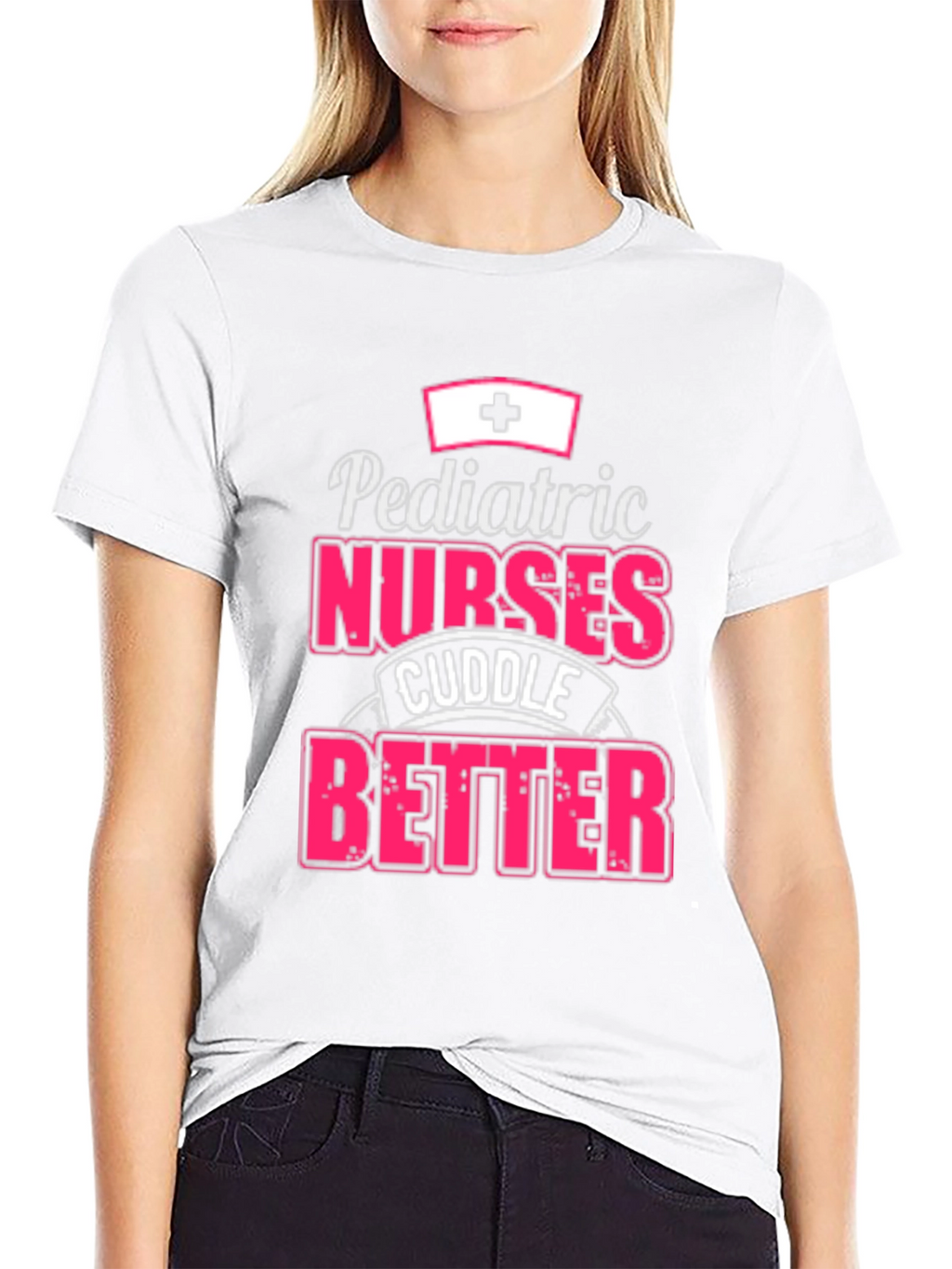 Pediatric Nurse Cuddle T-Shirt - Black