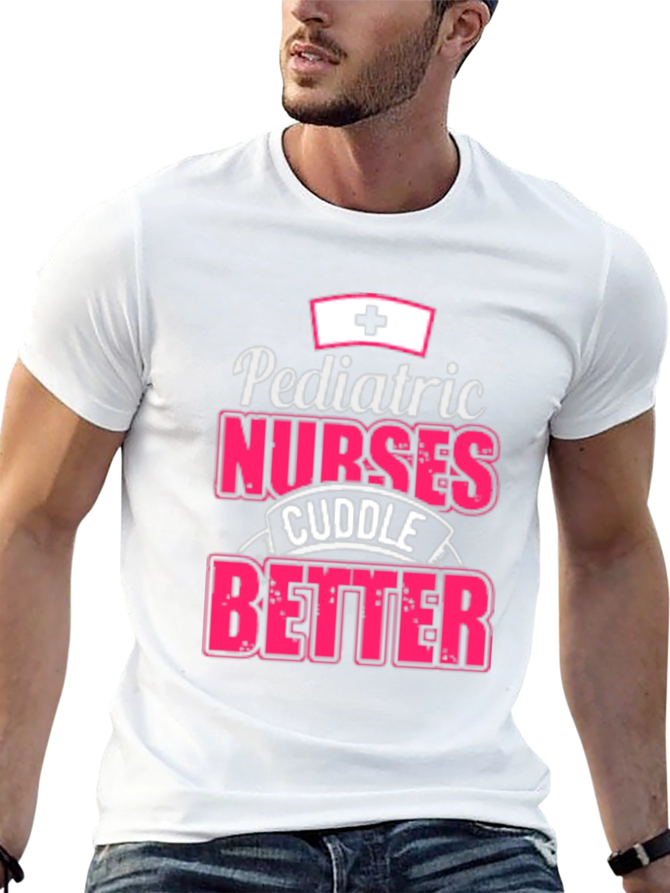 Pediatric Nurse Cuddle T-Shirt - Black