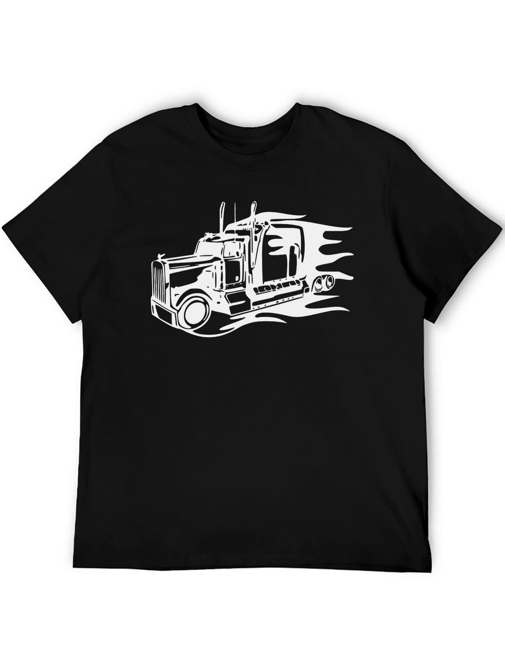 Truck Graphic T-Shirt - Black Cotton Tee