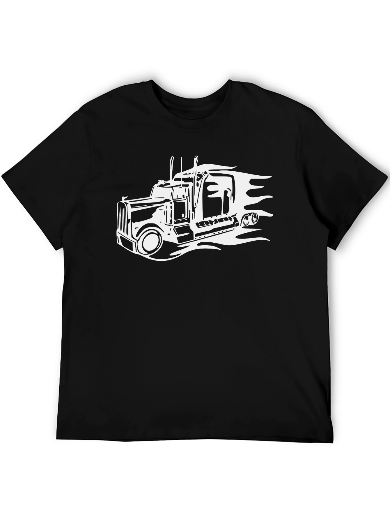 Truck Graphic T-Shirt - Black Cotton Tee