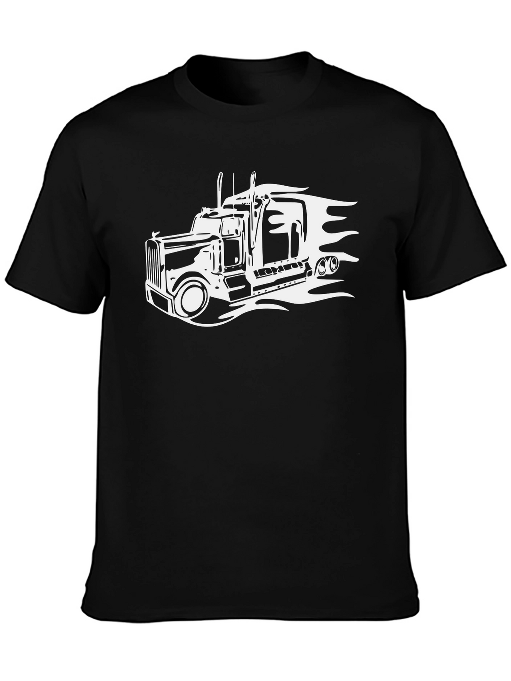 Truck Graphic T-Shirt - Black Cotton Tee