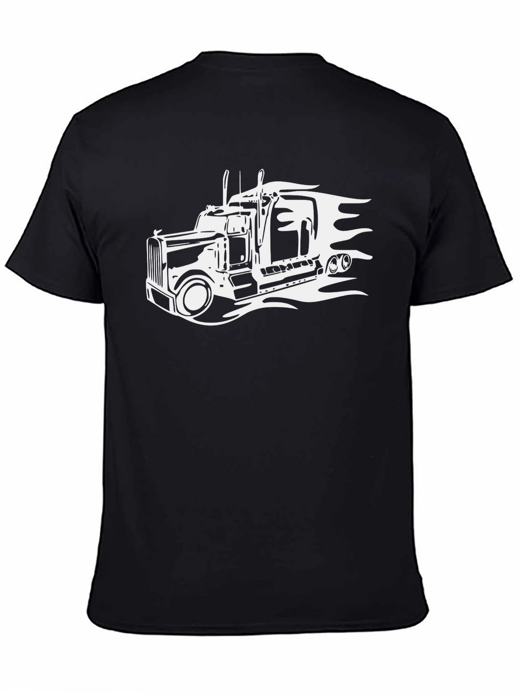 Truck Graphic T-Shirt - Black Cotton Tee