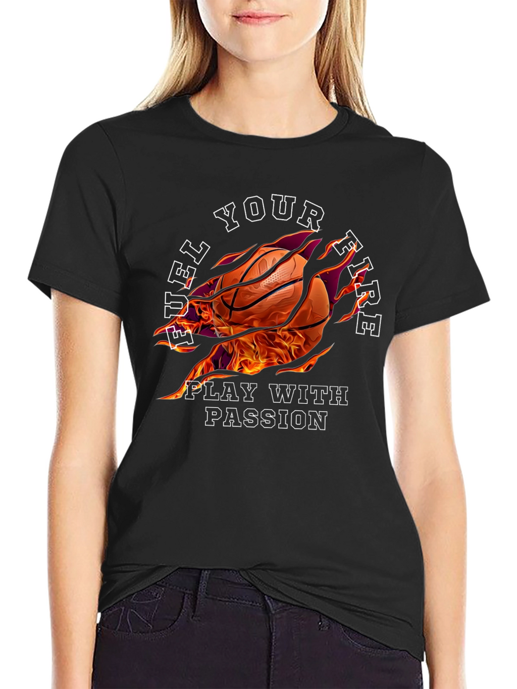 Fuel Your Fire Basketball Graphic Tee