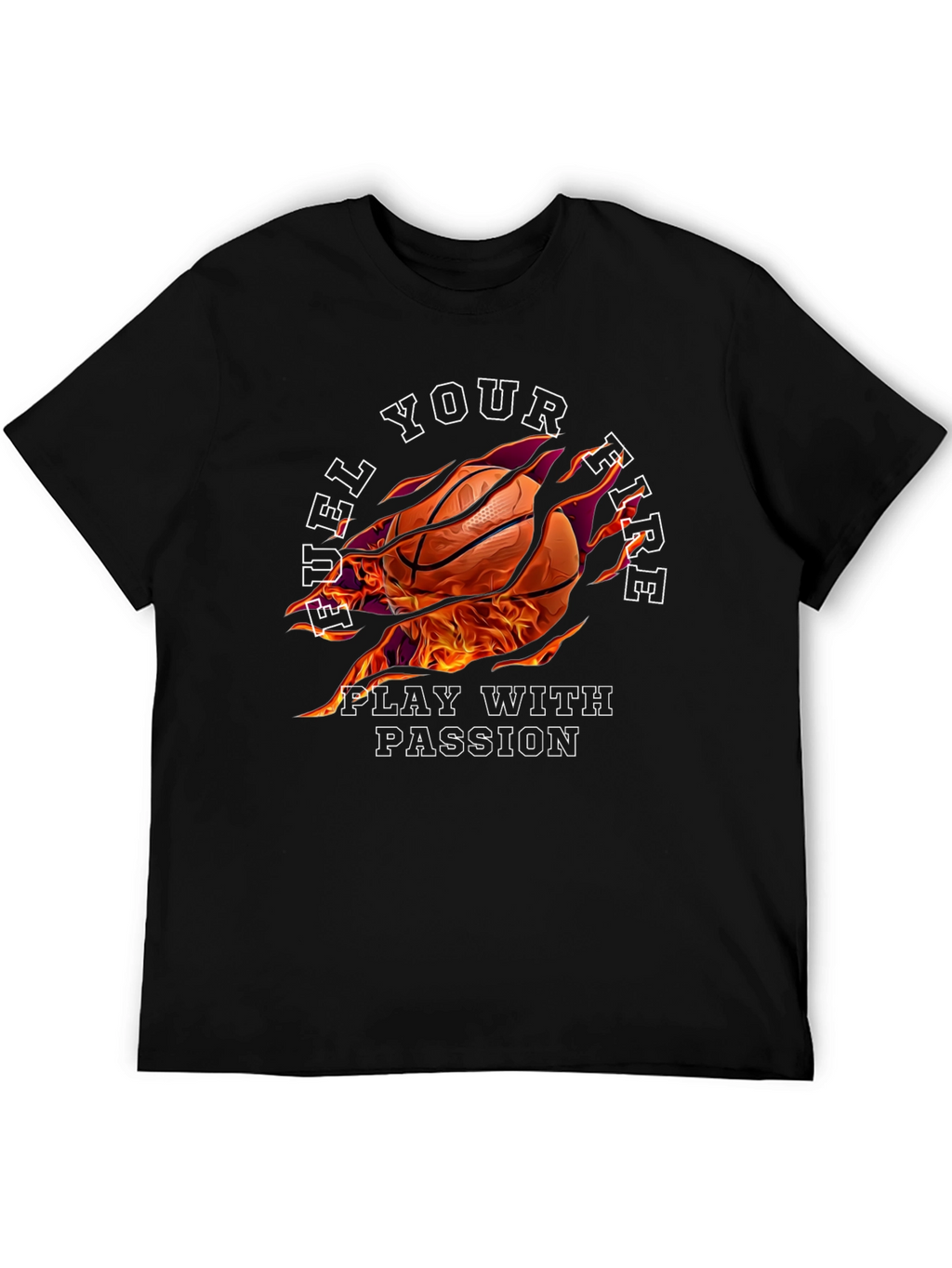 Fuel Your Fire Basketball Graphic Tee