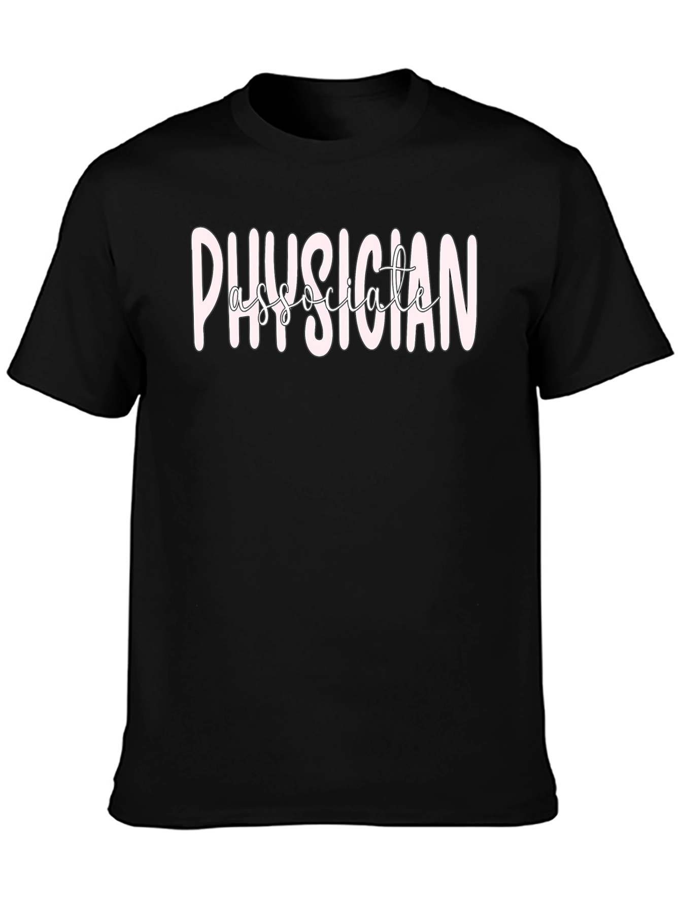 Physician Associate T-Shirt - Black Medical Apparel