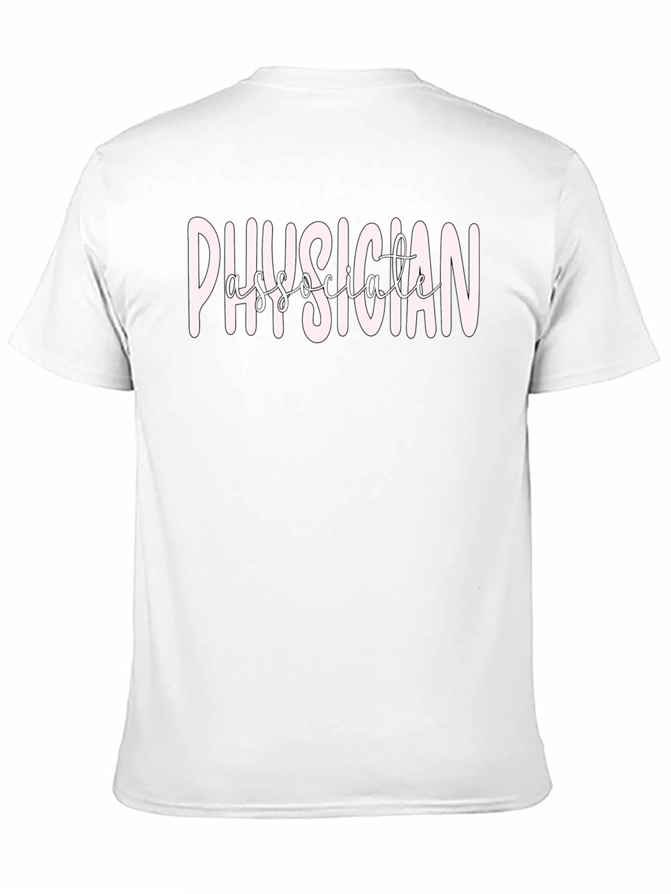 Physician Associate T-Shirt - Black Medical Apparel