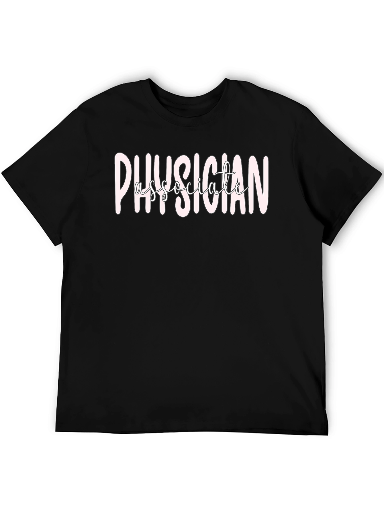 Physician Associate T-Shirt - Black Medical Apparel