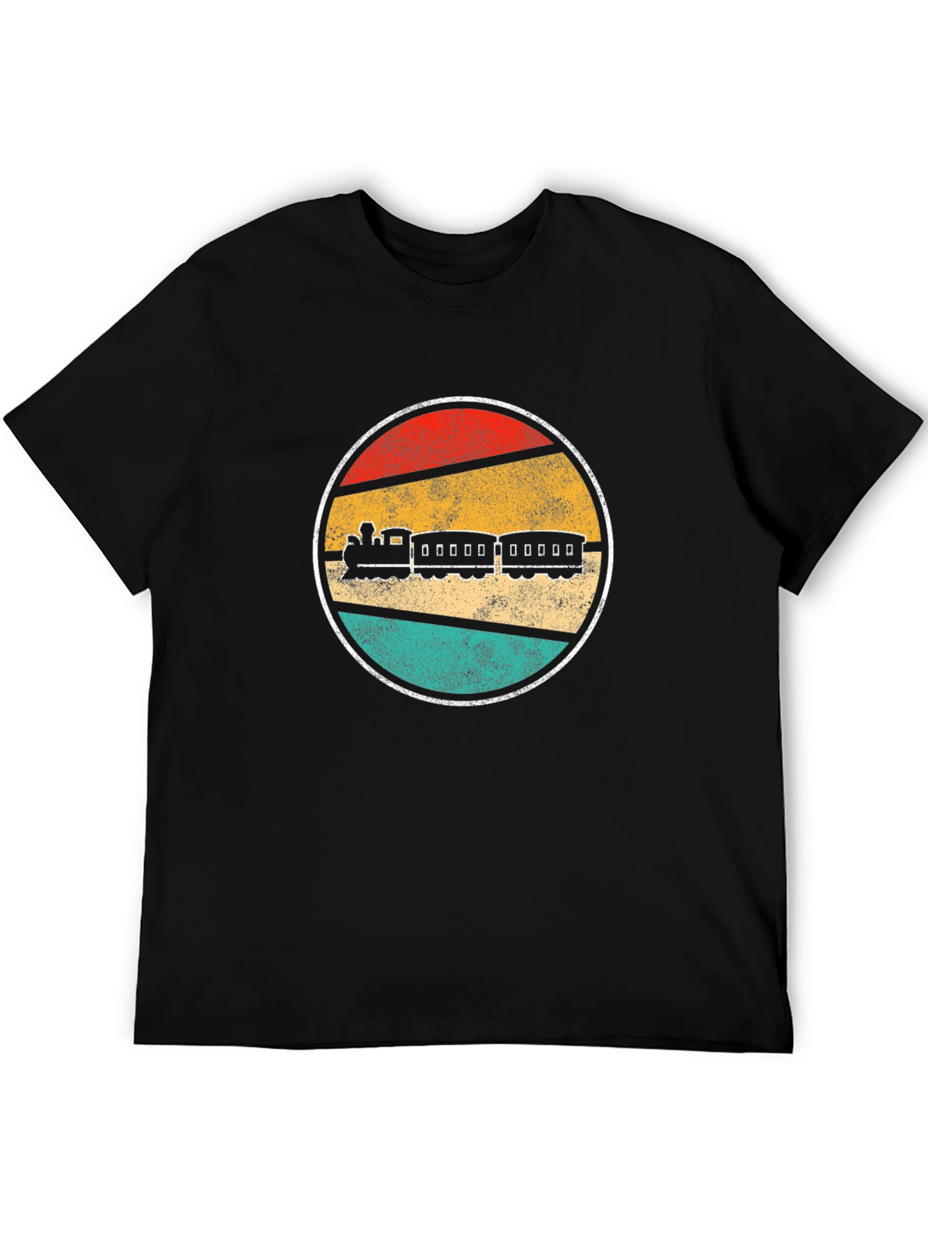 Retro Train Graphic Tee - Vintage Railroad T-Shirt