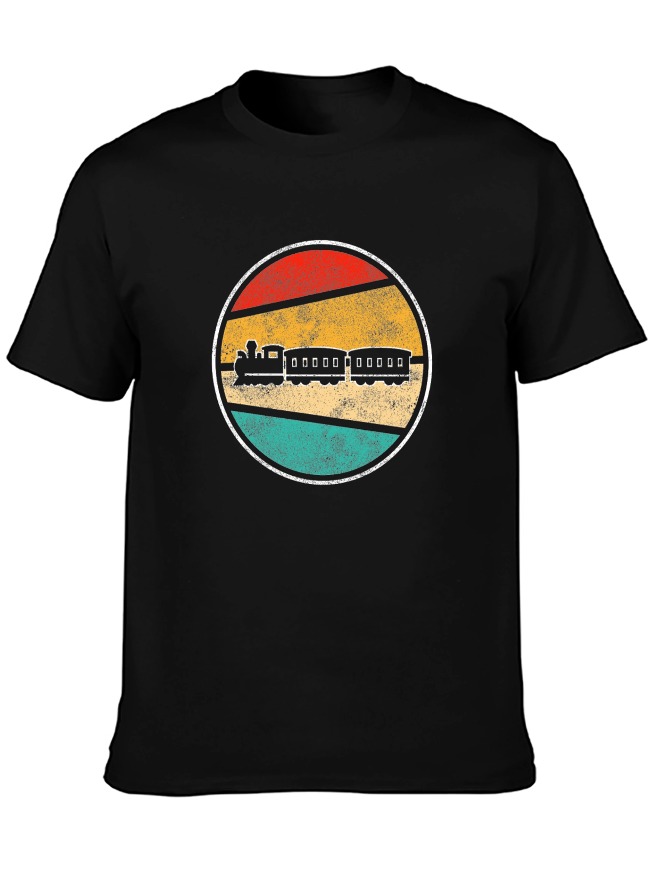 Retro Train Graphic Tee - Vintage Railroad T-Shirt