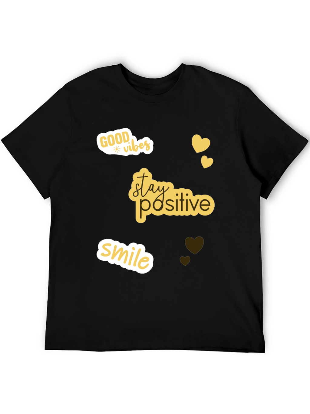 Positive Vibes T-Shirt - Stay Positive Smile