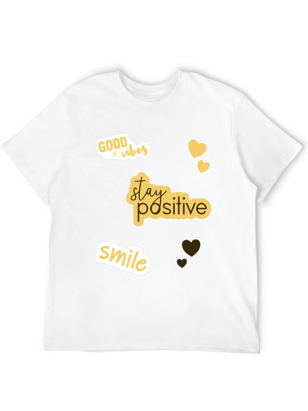 Positive Vibes T-Shirt - Stay Positive Smile