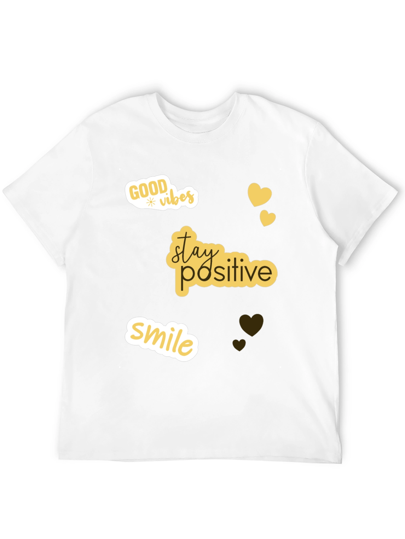 Positive Vibes T-Shirt - Stay Positive Smile