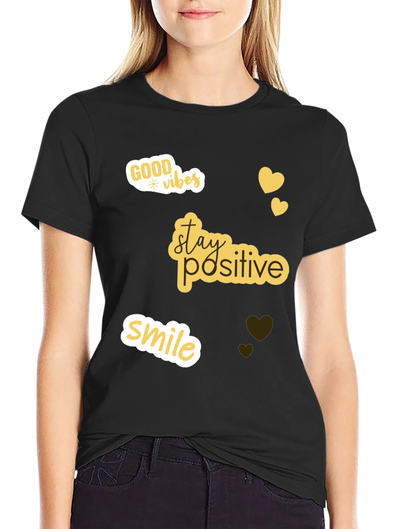 Positive Vibes T-Shirt - Stay Positive Smile