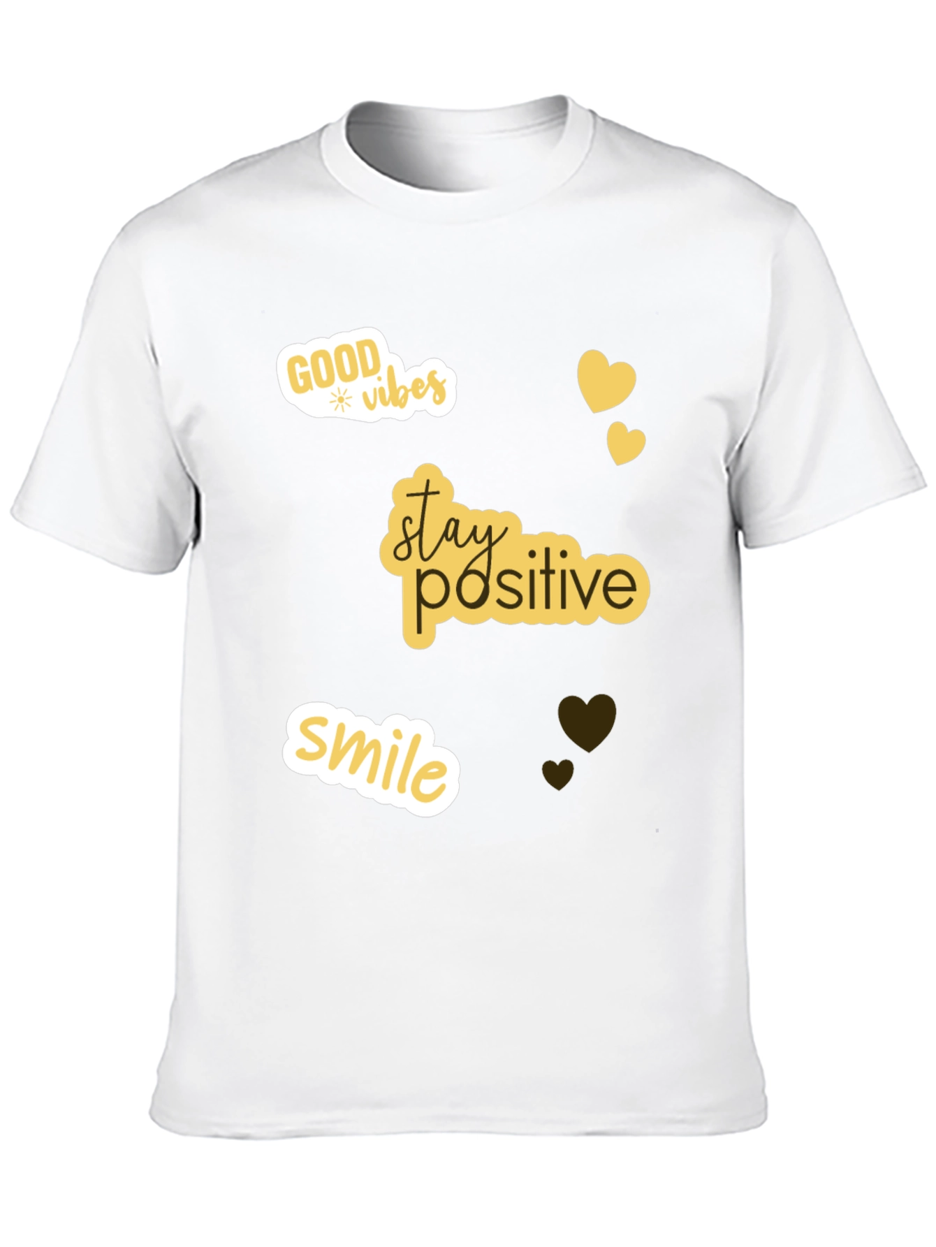 Positive Vibes T-Shirt - Stay Positive Smile