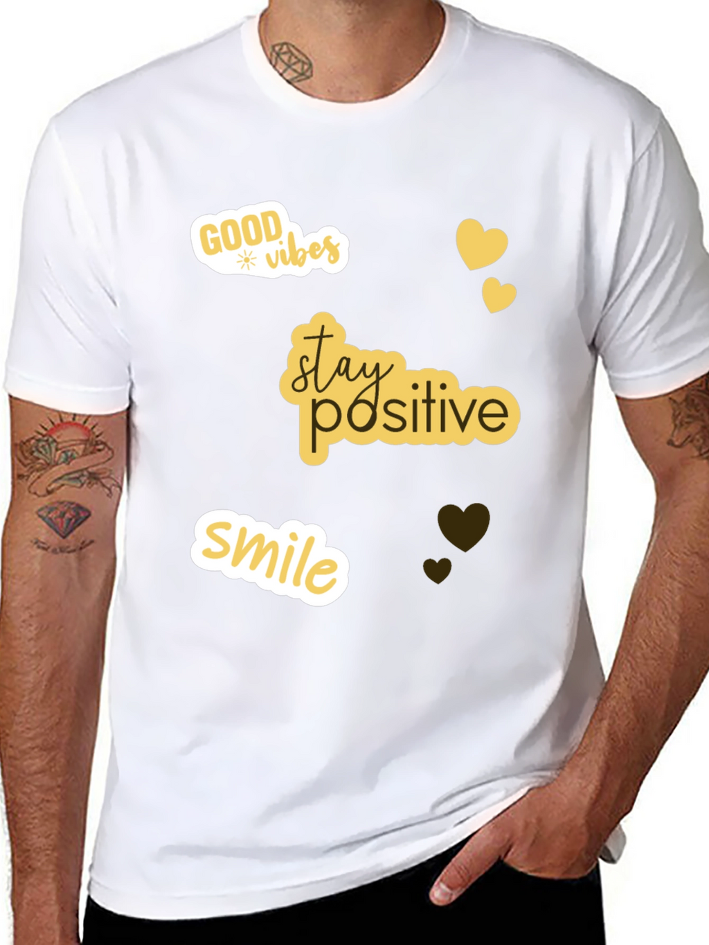 Positive Vibes T-Shirt - Stay Positive Smile