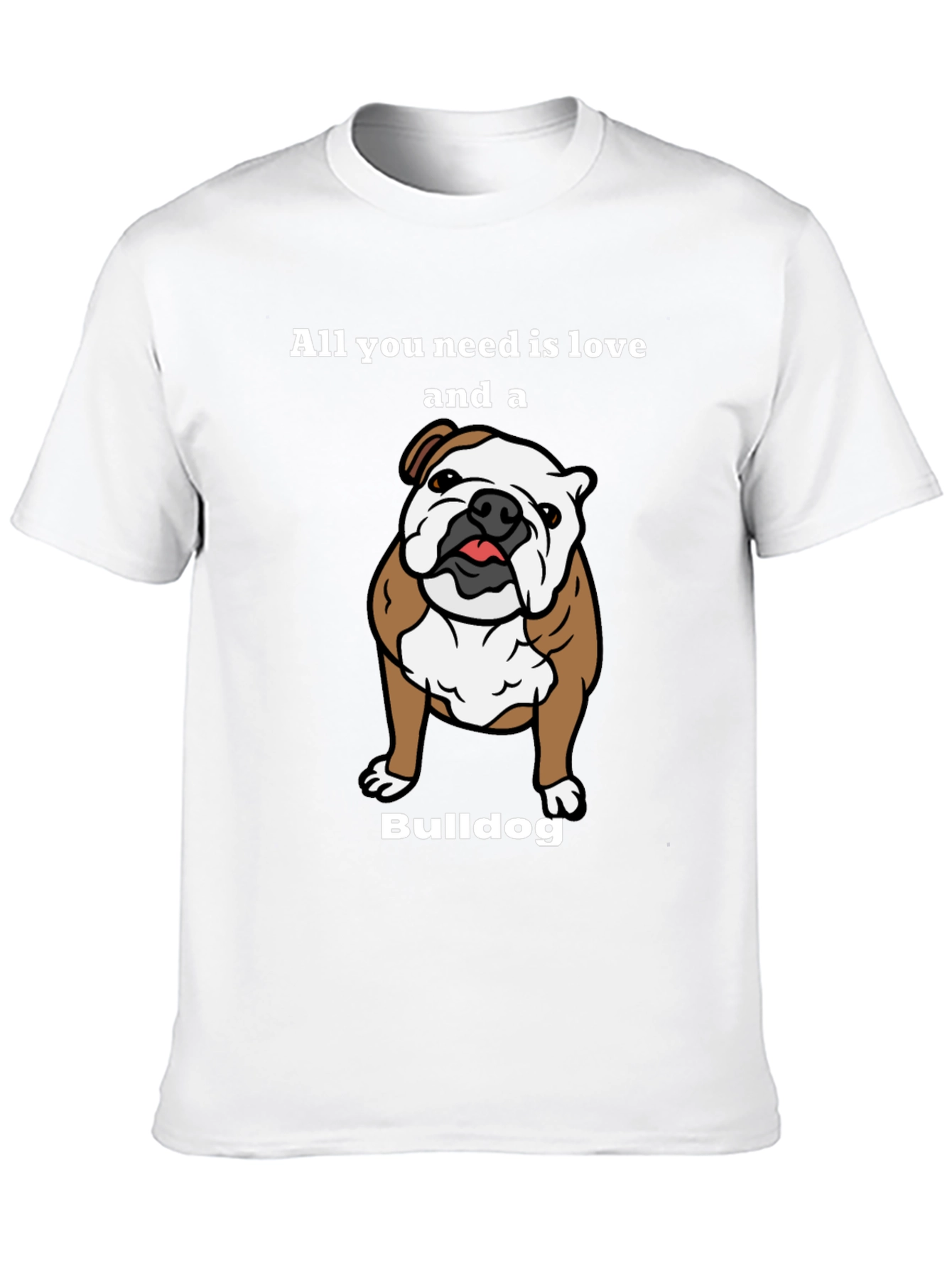 Bulldog Love T-Shirt - Cute Dog Graphic Tee
