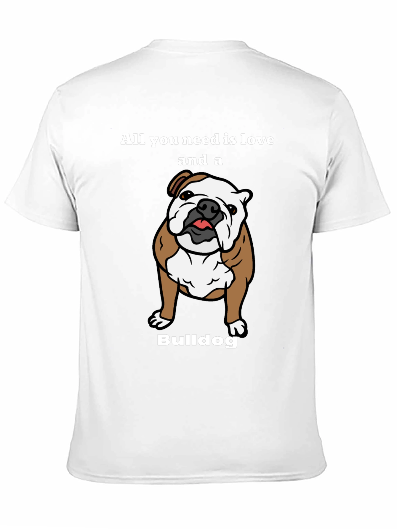 Bulldog Love T-Shirt - Cute Dog Graphic Tee