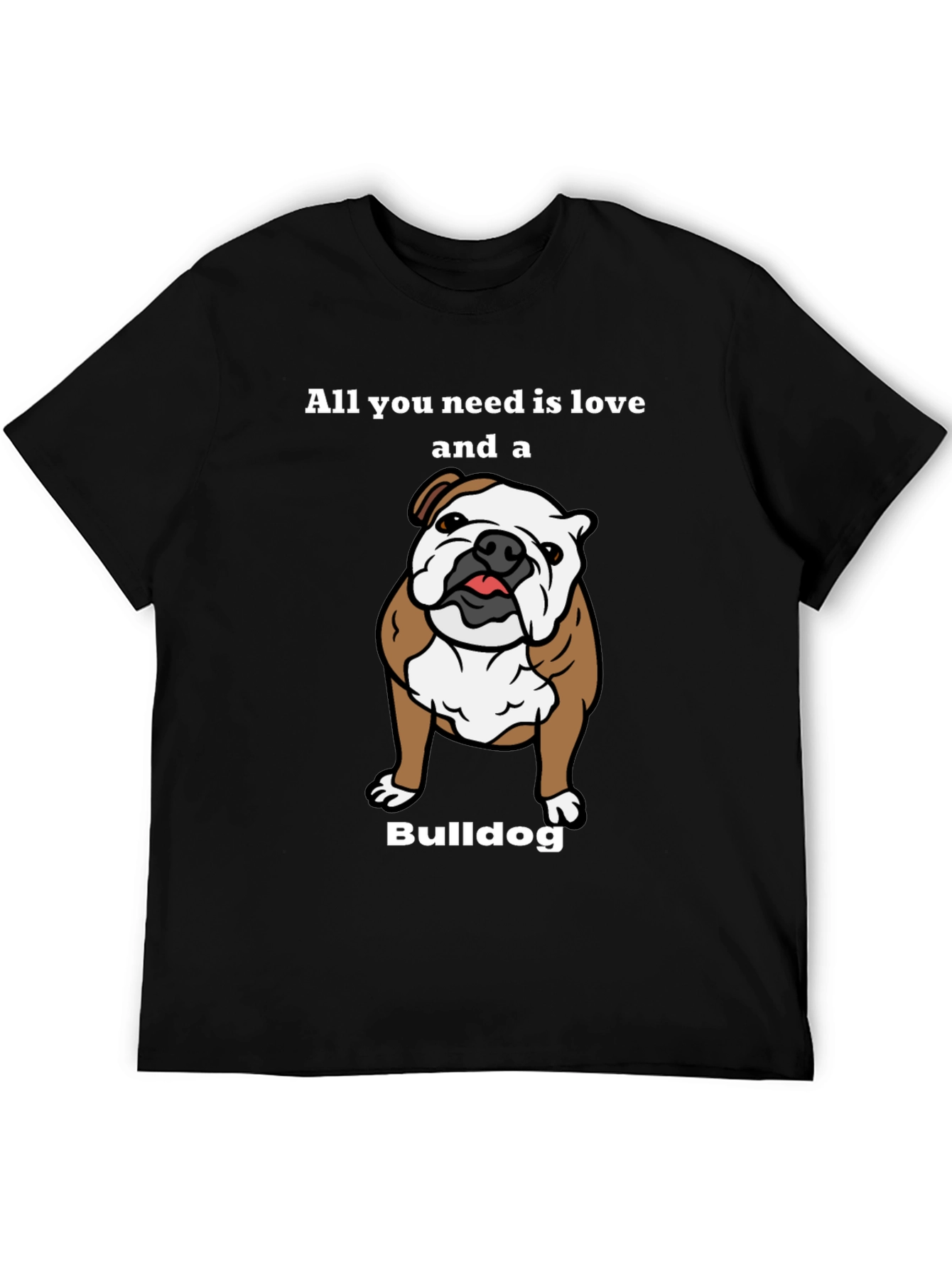 Bulldog Love T-Shirt - Cute Dog Graphic Tee