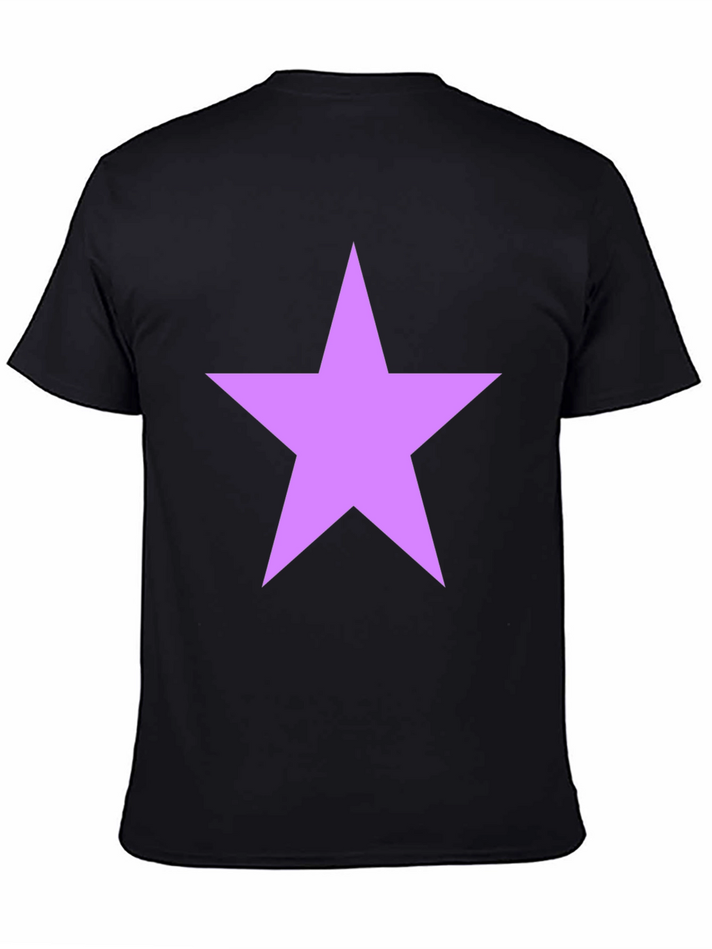 Star Graphic Tee - Black Cotton Blend Shirt