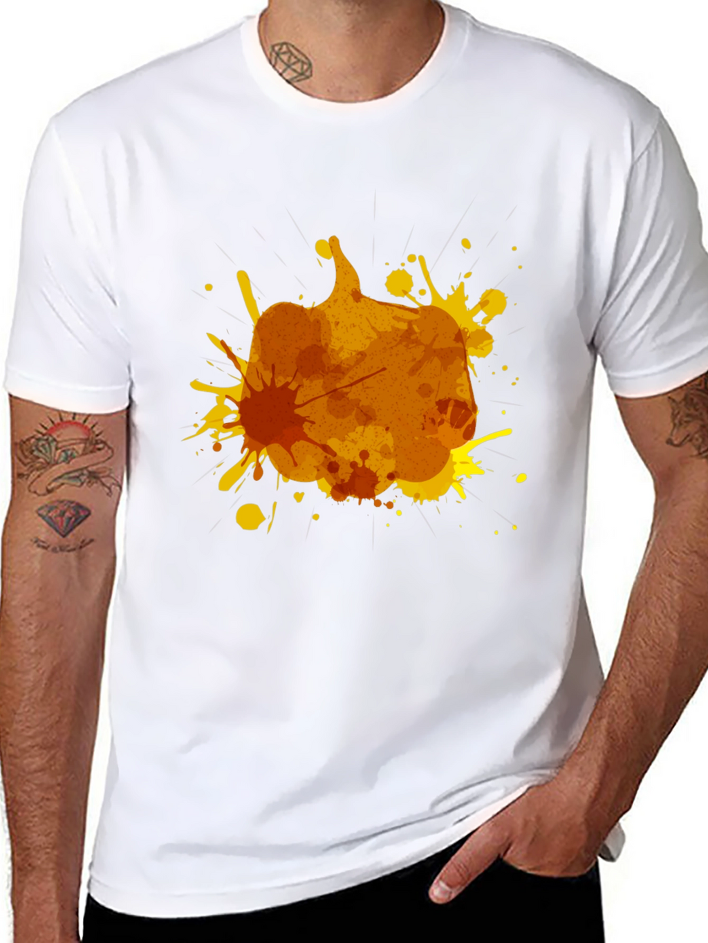 Pumpkin Splatter Graphic Tee