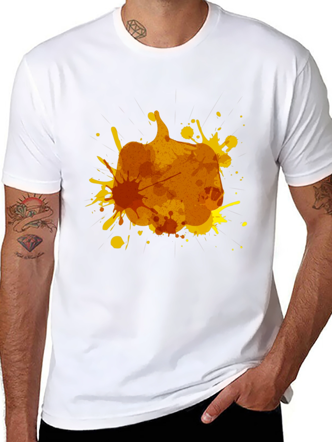 Pumpkin Splatter Graphic Tee