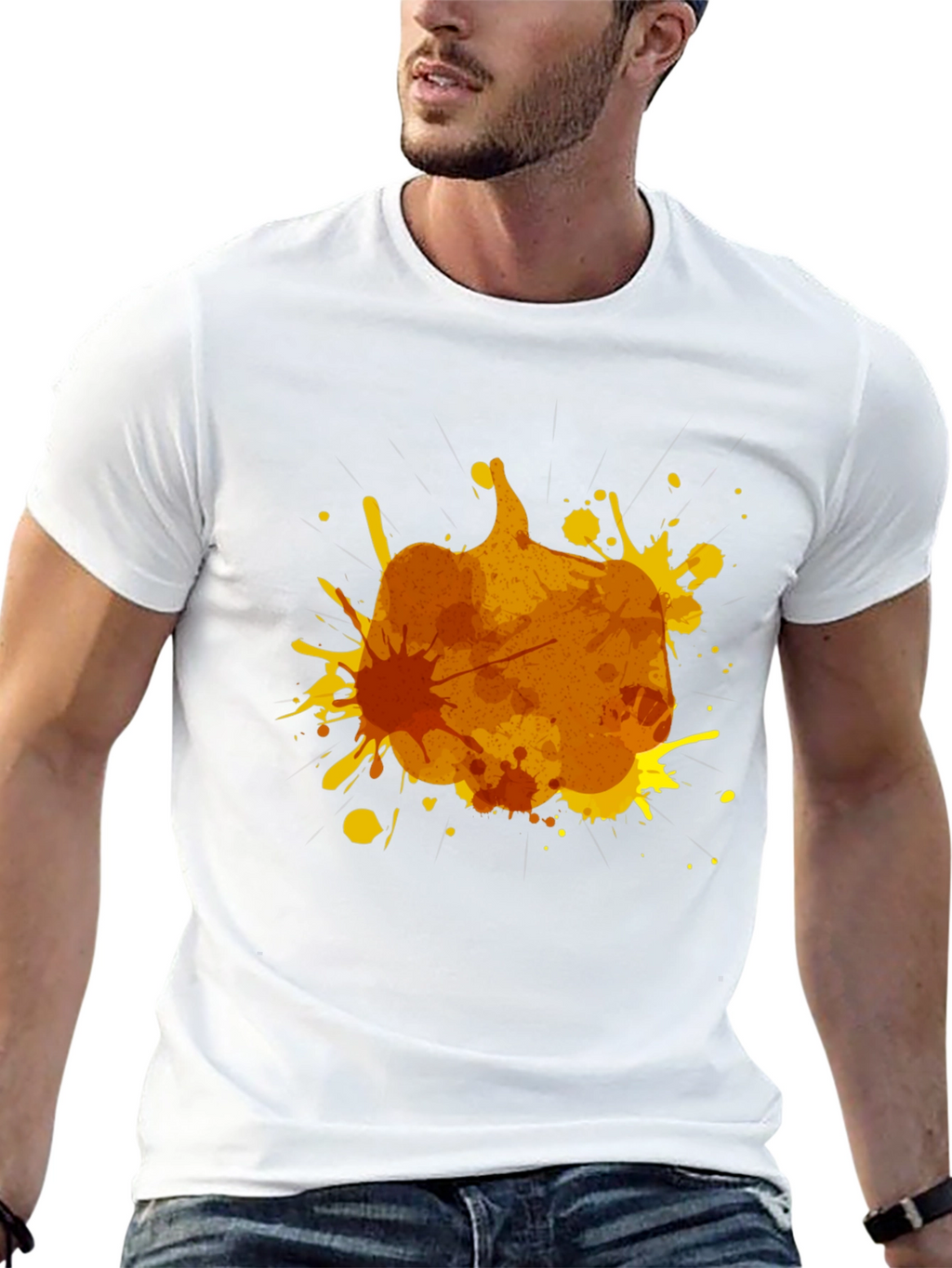 Pumpkin Splatter Graphic Tee
