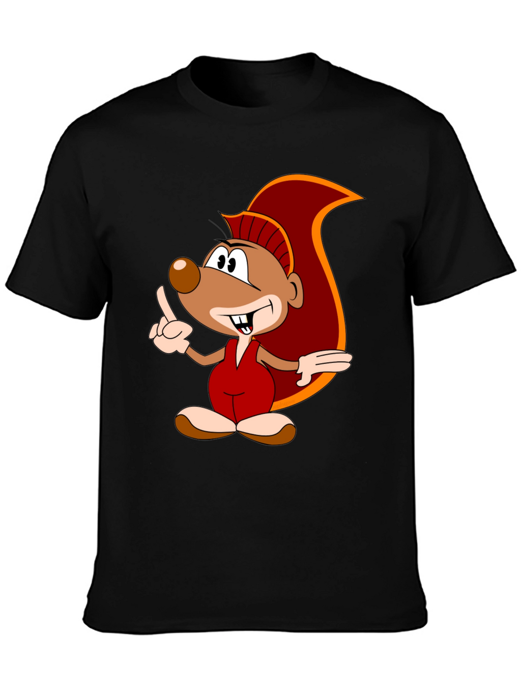 Cartoon Squirrel Graphic Tee