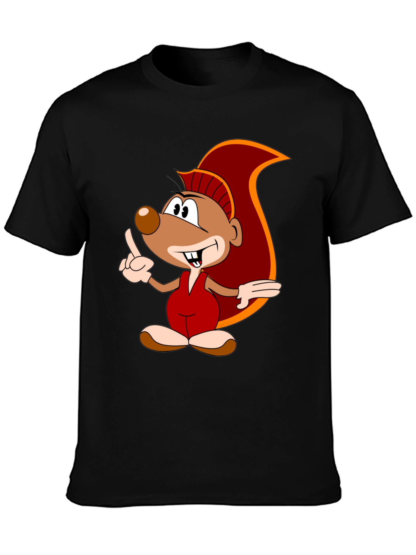Cartoon Squirrel Graphic Tee