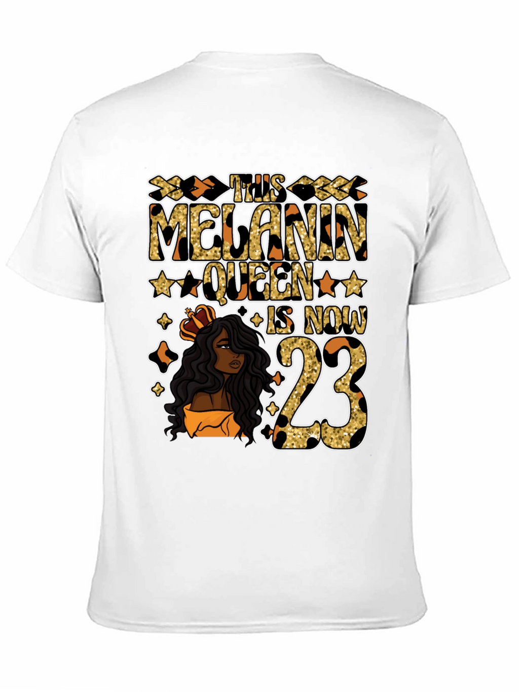 Melanin Queen 23rd Birthday T-Shirt