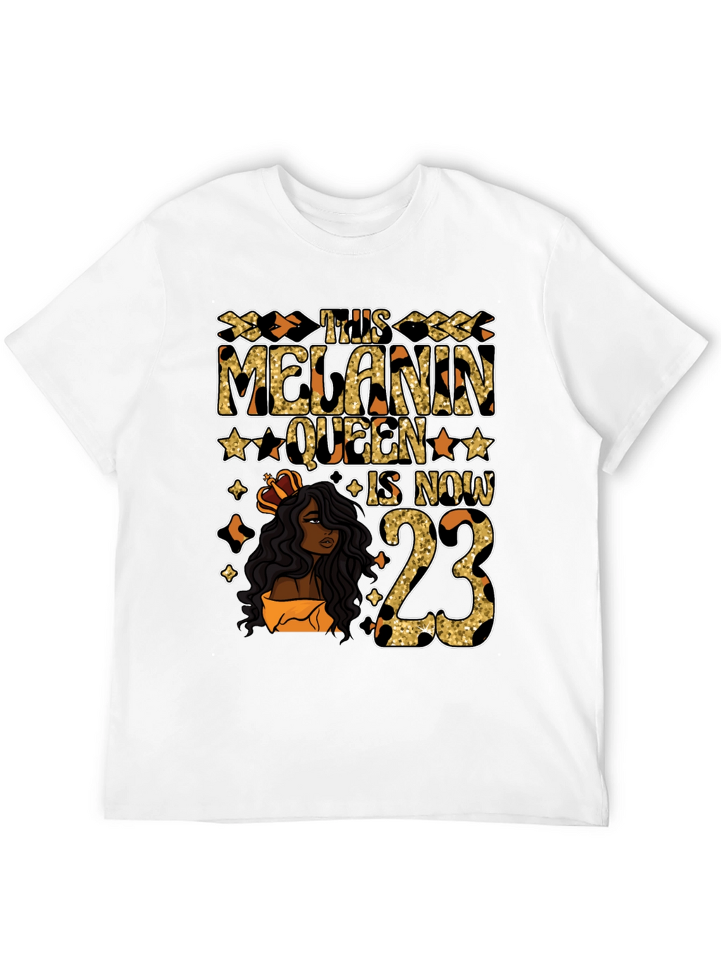 Melanin Queen 23rd Birthday T-Shirt