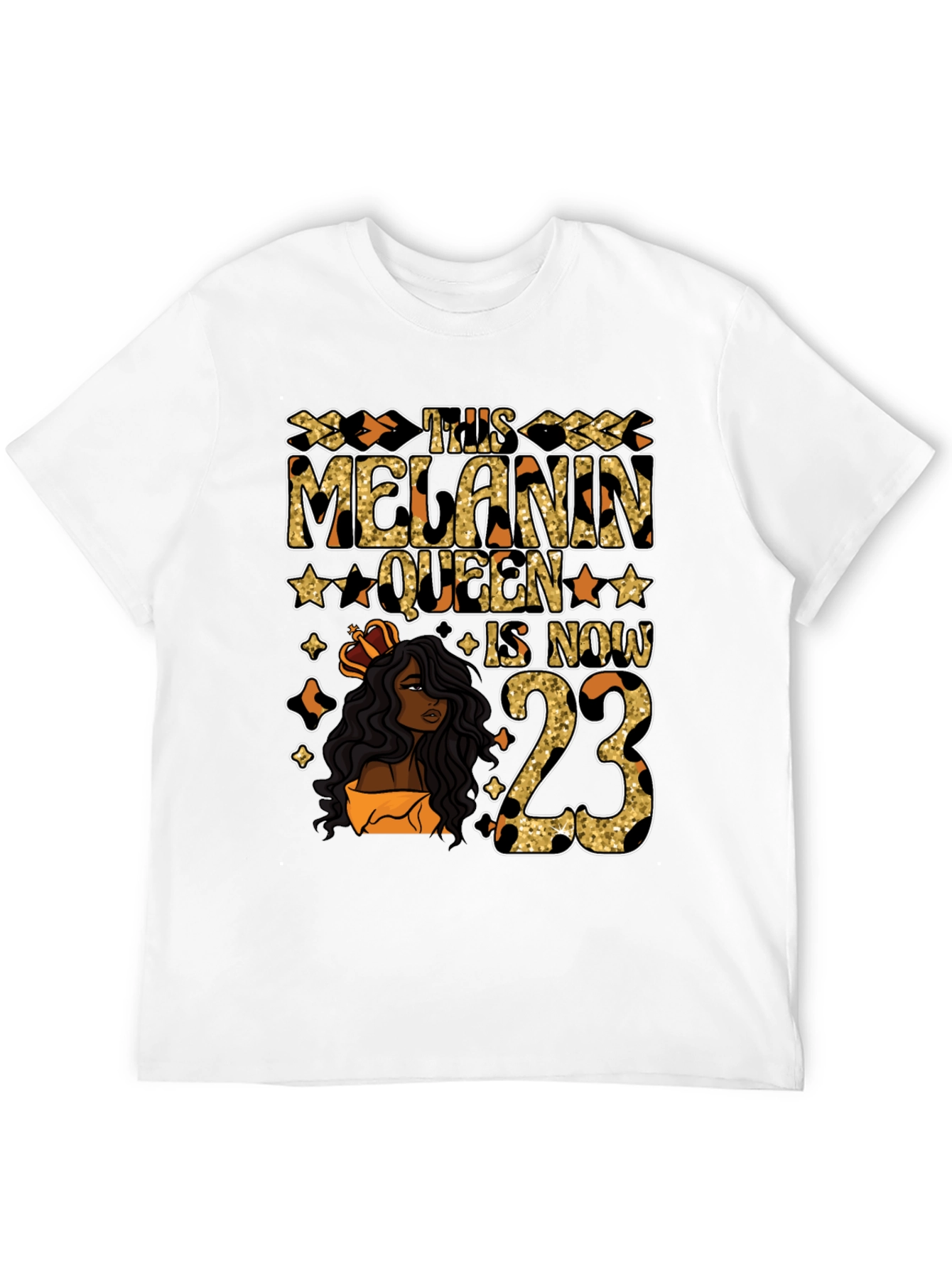 Melanin Queen 23rd Birthday T-Shirt