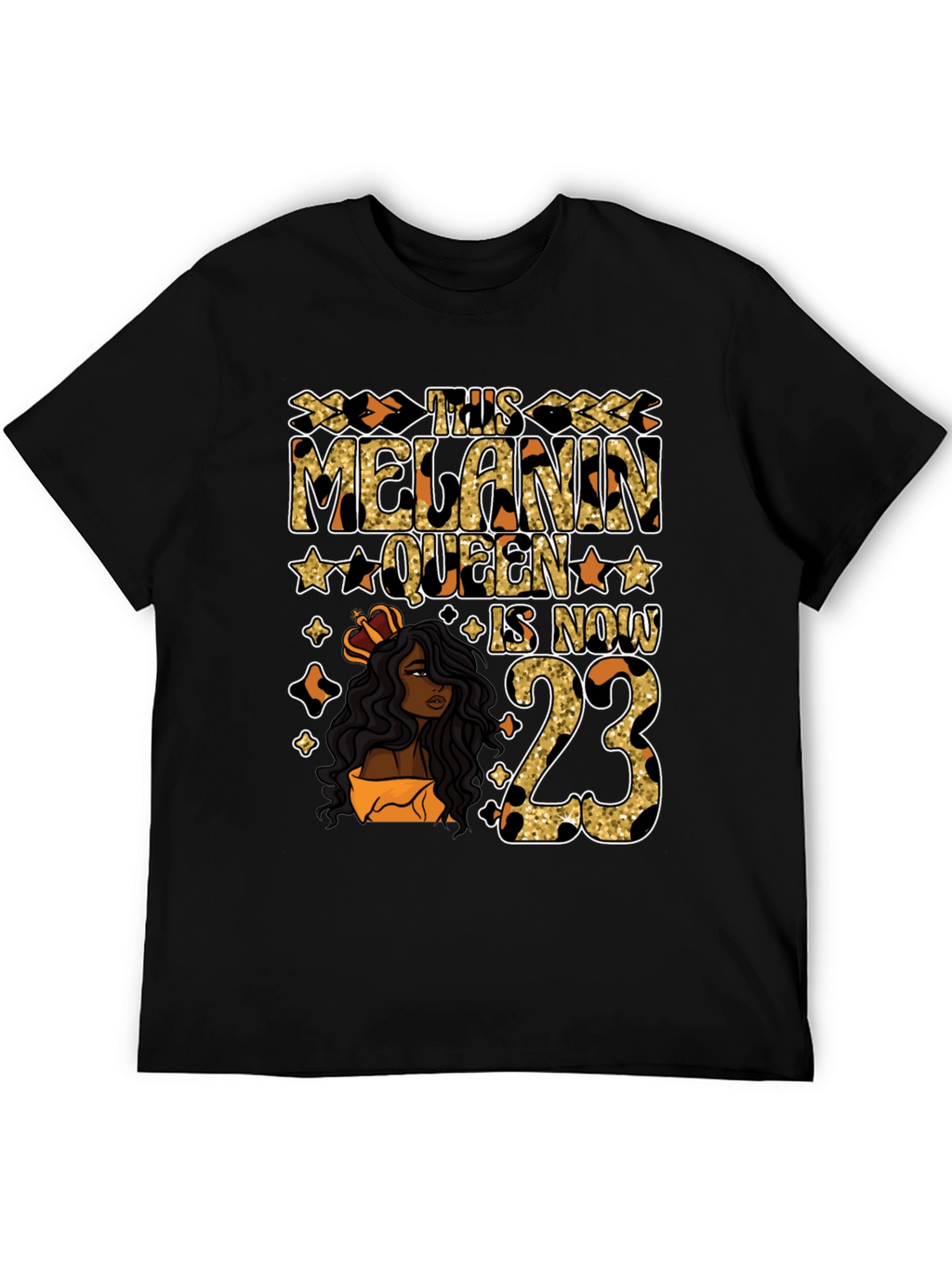 Melanin Queen 23rd Birthday T-Shirt