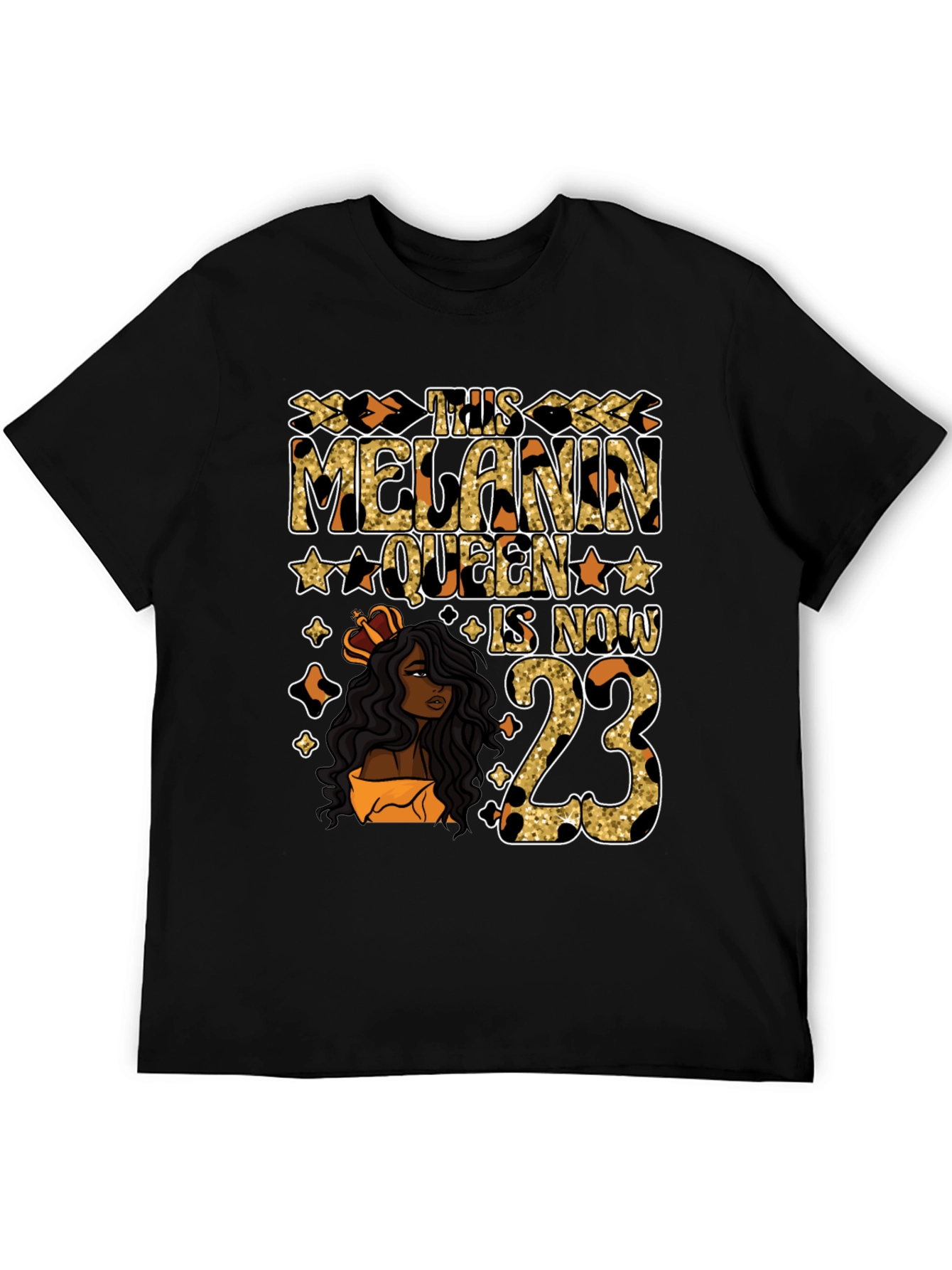 Melanin Queen 23rd Birthday T-Shirt