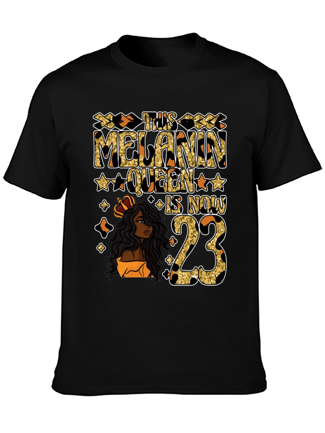 Melanin Queen 23rd Birthday T-Shirt