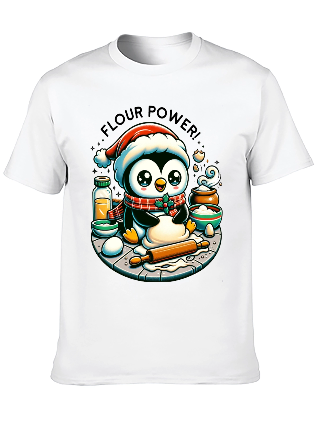 Flour Power Penguin T-Shirt