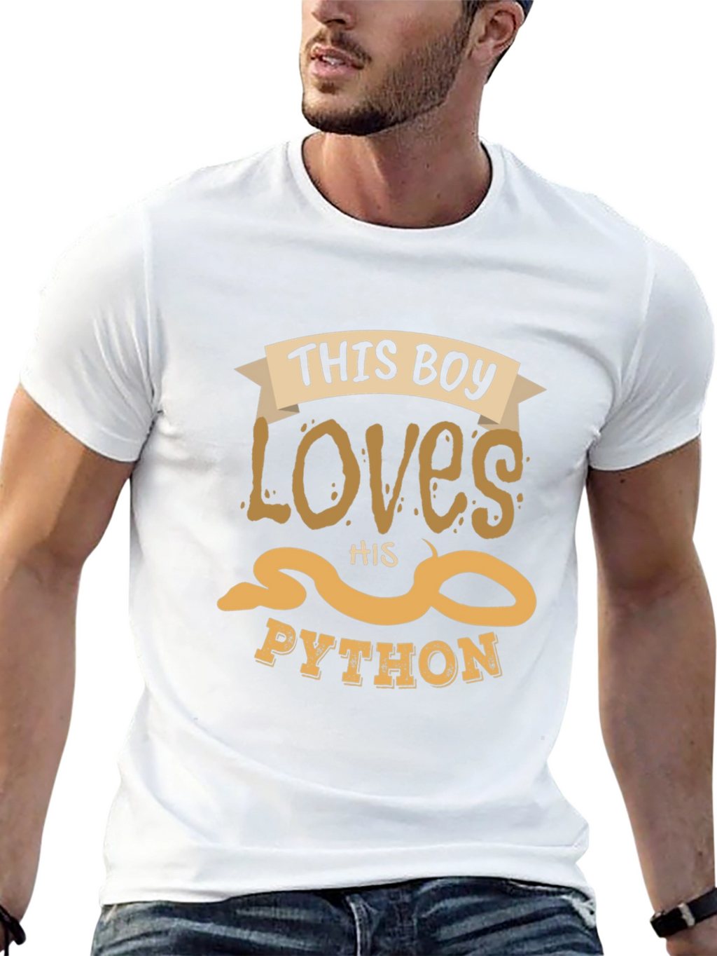 This Boy Loves His Python T-Shirt