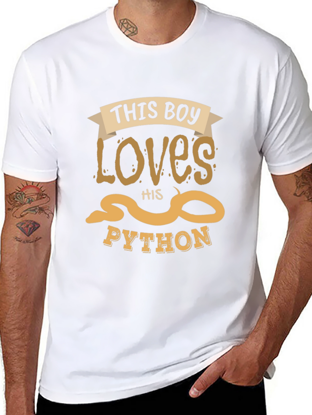 This Boy Loves His Python T-Shirt