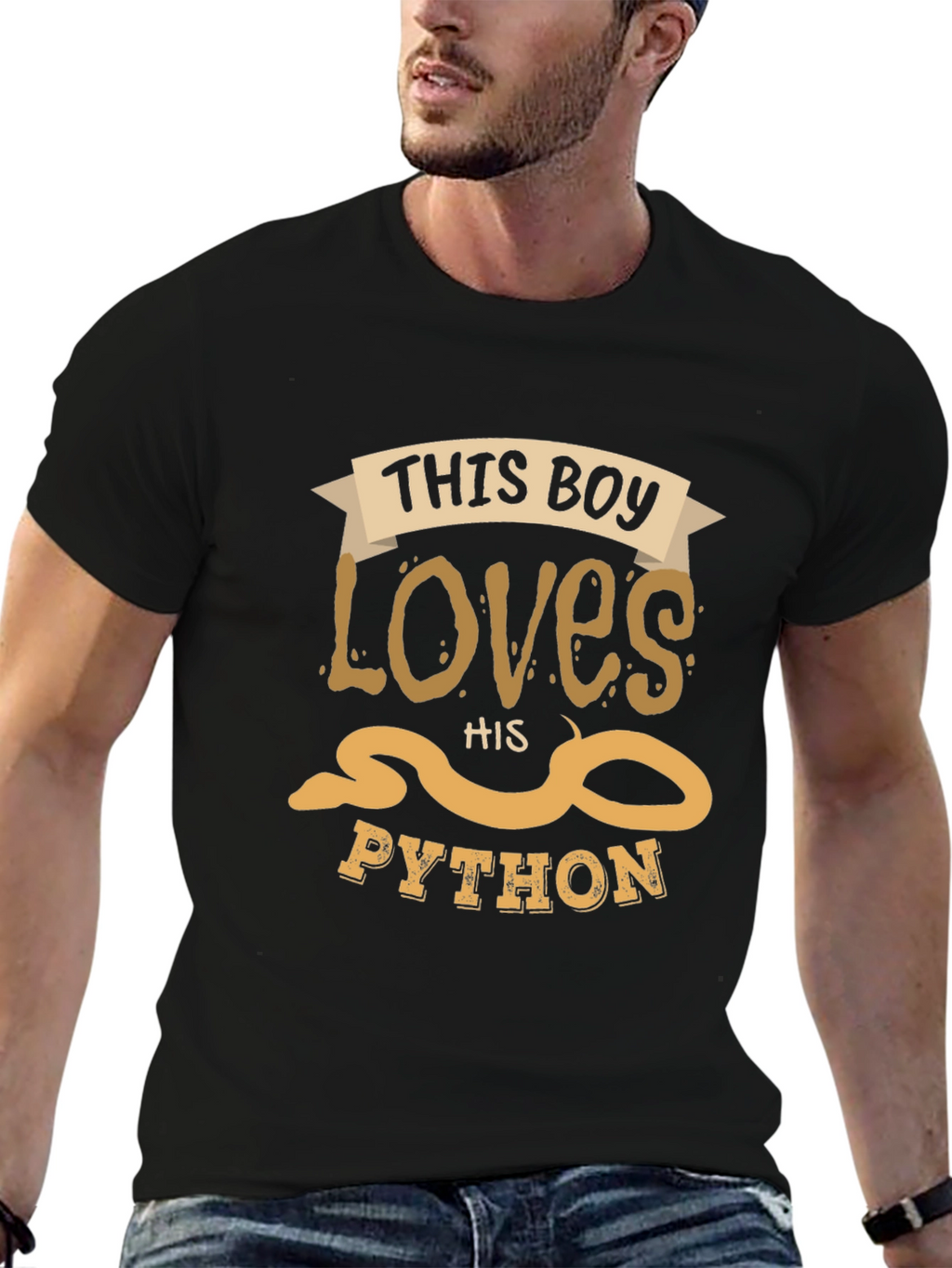 This Boy Loves His Python T-Shirt