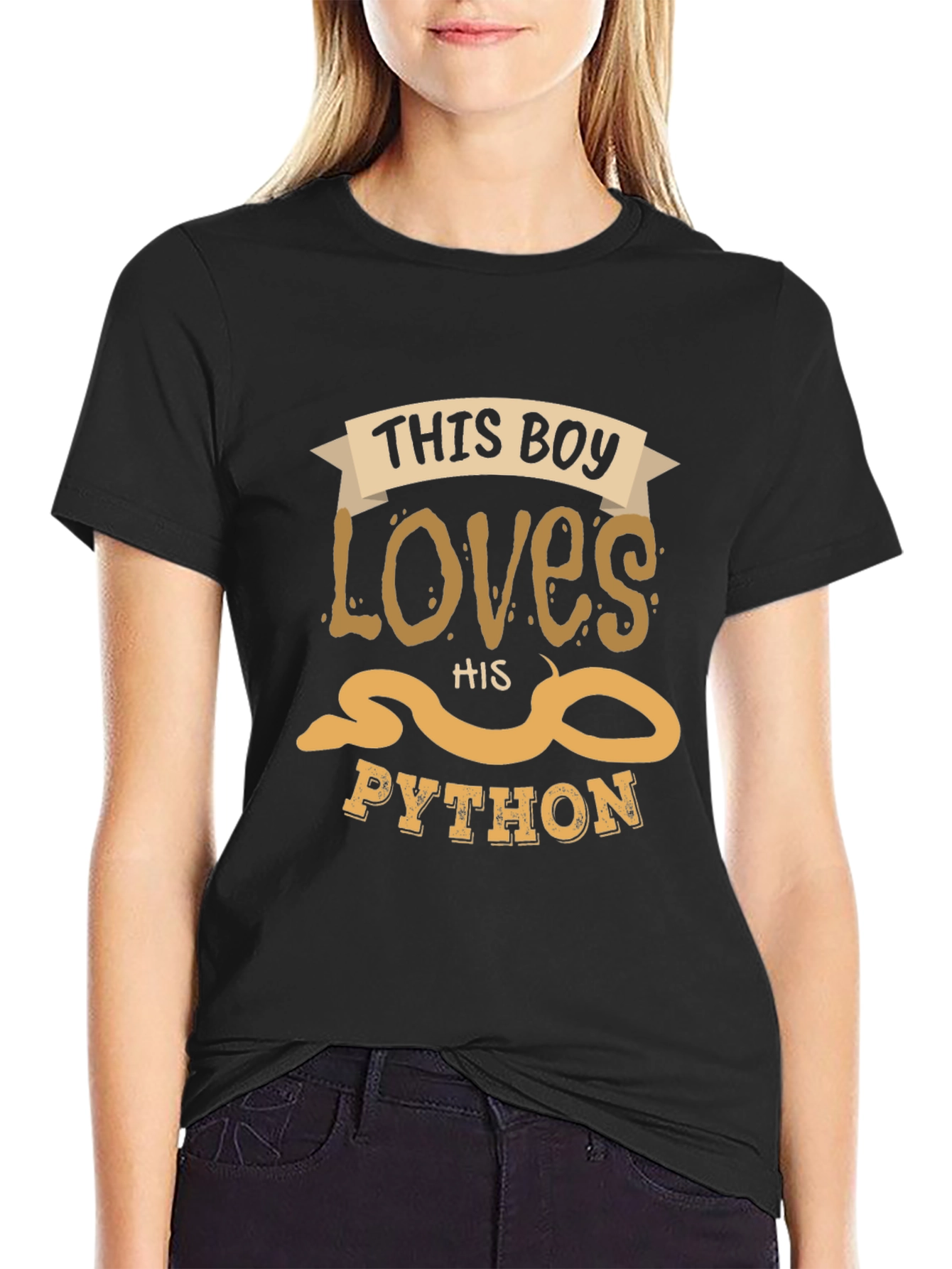 This Boy Loves His Python T-Shirt