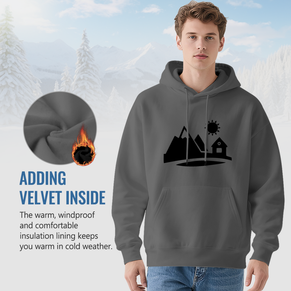 Foodie Hoodie - Unique Graphic Design Pullover Sweatshirt #0541